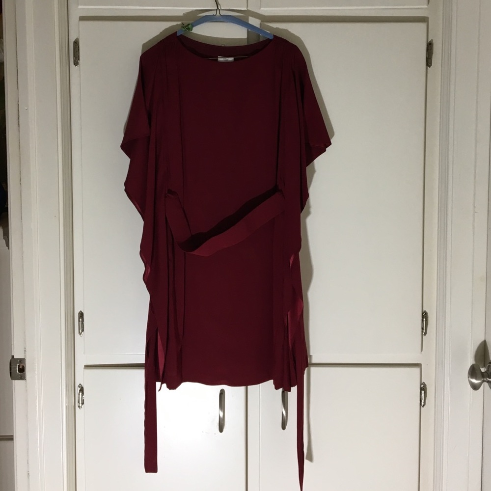 Suzi Chin/Maggie Boutique Burgundy Deep Red Dress